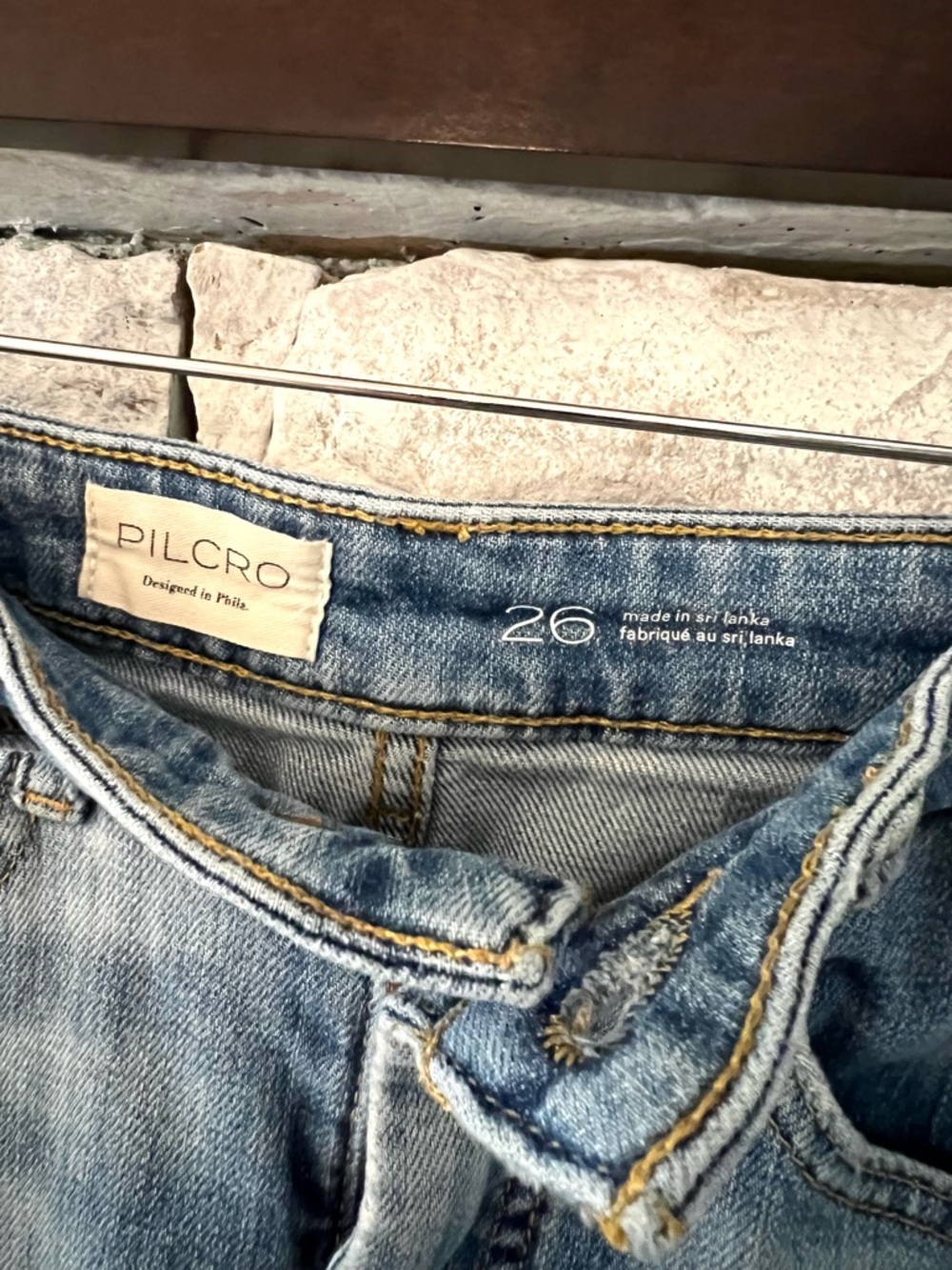 Pilcro Anthropologie Barrel Jeans Womens 26 High Rise Cropped Curved Denim - Picture 4 of 12